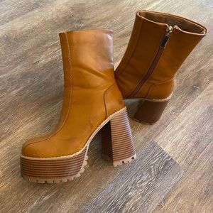 ASOS Emotive platform ankle boots